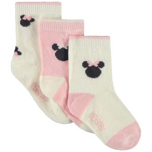 MISTY PINK - LOTE DE 3 PARES DE MEIAS NORMAIS MINNIE S17