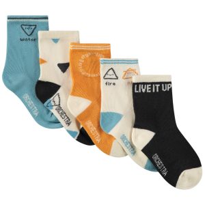 GEOMETRIC VIBES - LOTE DE 5 PARES DE MEIAS NORMAIS S19
