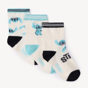 STITCH BABY-CONJUNTO DE 3 MEIAS NORMAIS STITCH S17