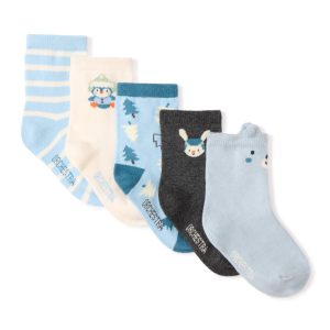 LES PETITS FLOCONS - CONJUNTO DE 5 MEIAS NORMAIS - S17