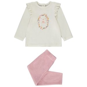 LES SETS 2P 1 NAFI E24 - CONJUNTO DE 2 PEÇAS DE VELUDO 12M