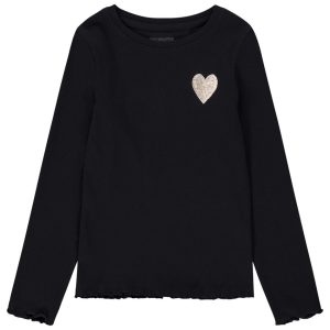 LES ESSENTIELS FILLE 1 H2 - CAMISETA DE MANGA COMPRIDA COM CANELAS 10A