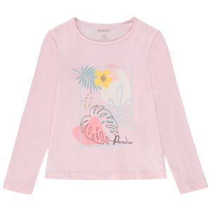 LES ESSENTIELS FILLE 1 E2 - T-SHIRT DE MANGA COMPRIDA EM JERSEY 06A