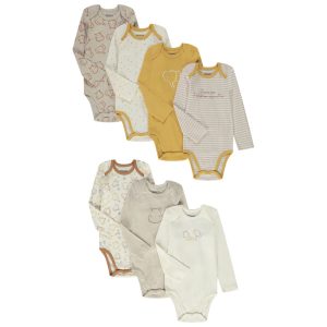 LES BODIES 1 NAGA E25 - LOTE DE 7 BODY DE MANGA COMPRIDA + AOP 23M