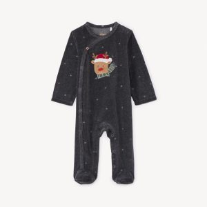 LA NUIT DE NOEL H25 - BABYGROW VELUDO - 06M