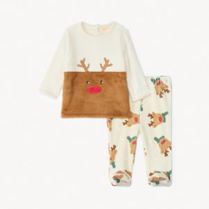 CHRISTMAS TIME - CONJUNTO 2 PECAS SHERPA VELUDO- 03M