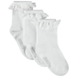 SPECIAL DAY E25 - LOTE DE 3 PARES DE MEIAS CURTAS COM VOLANTES S15